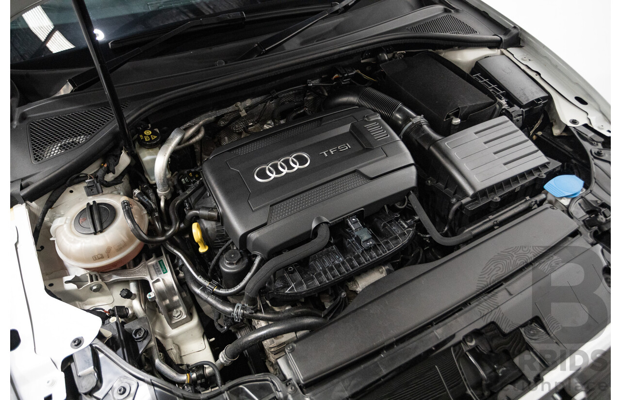 05/2015 Audi A3 Sportback S-line 1.8 TFSI Quattro (AWD) AMBITION 8V MY16 5D Hatchback Glacier White Turbo 1.8L