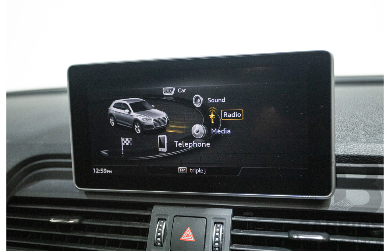 Audi Q5 2.0 TFSI Quattro S-line Black (AWD) FY MY17 4D Wagon Quantum Grey Metallic Turbo 2.0L