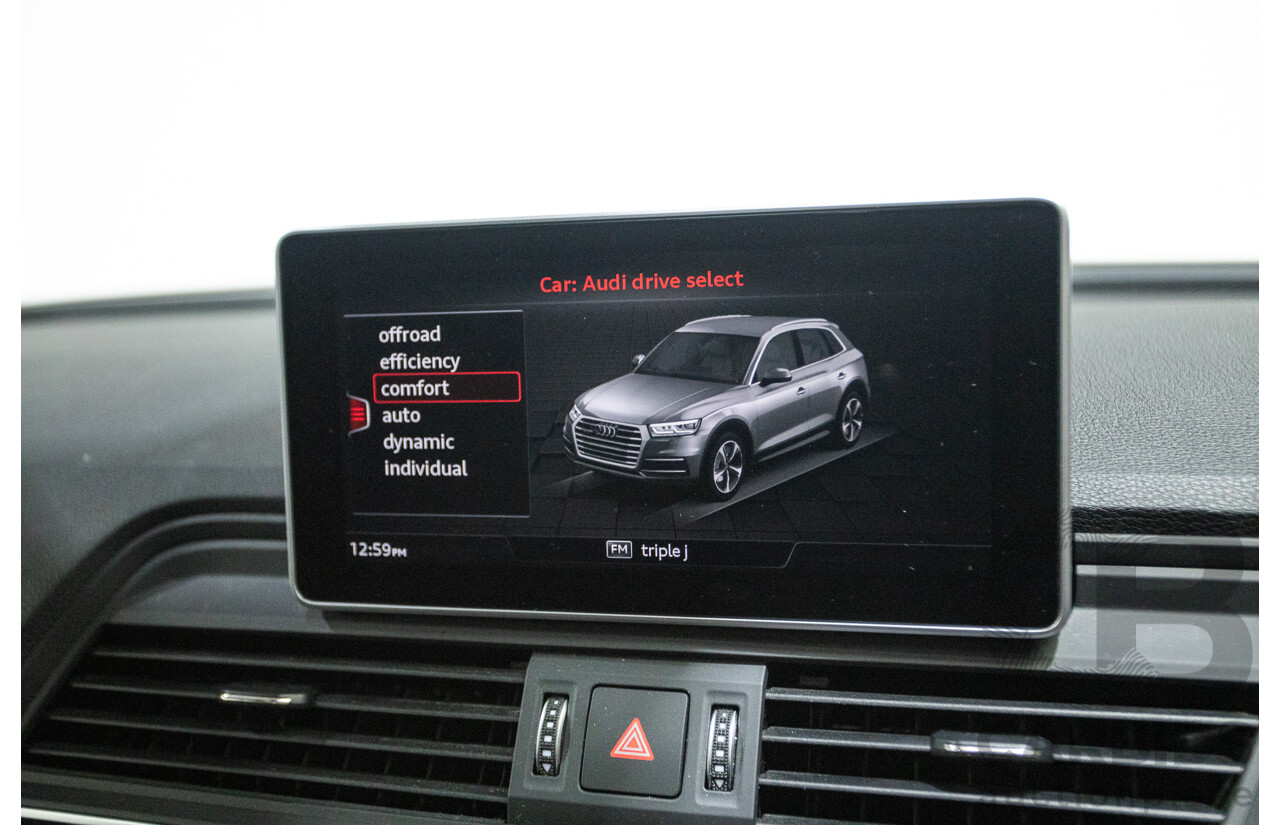 Audi Q5 2.0 TFSI Quattro S-line Black (AWD) FY MY17 4D Wagon Quantum Grey Metallic Turbo 2.0L