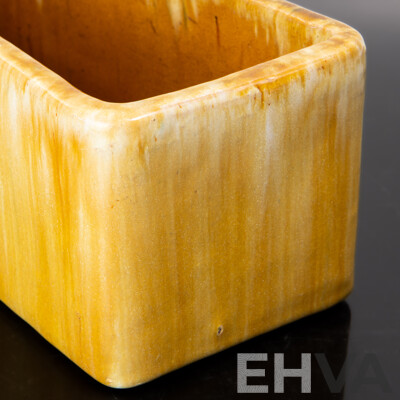 Vintage Australian Tasmanian Studio Pottery Trough Vase by John Campbell, 1934