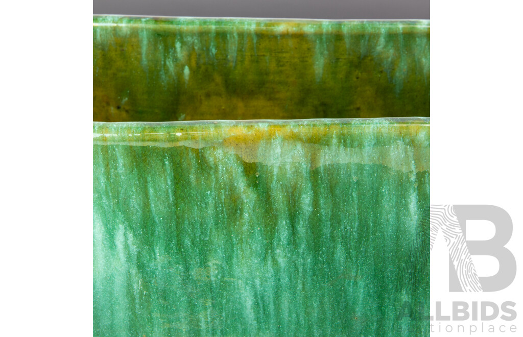 Vintage Australian Tasmanian John Campbell Trough Vase, 1934
