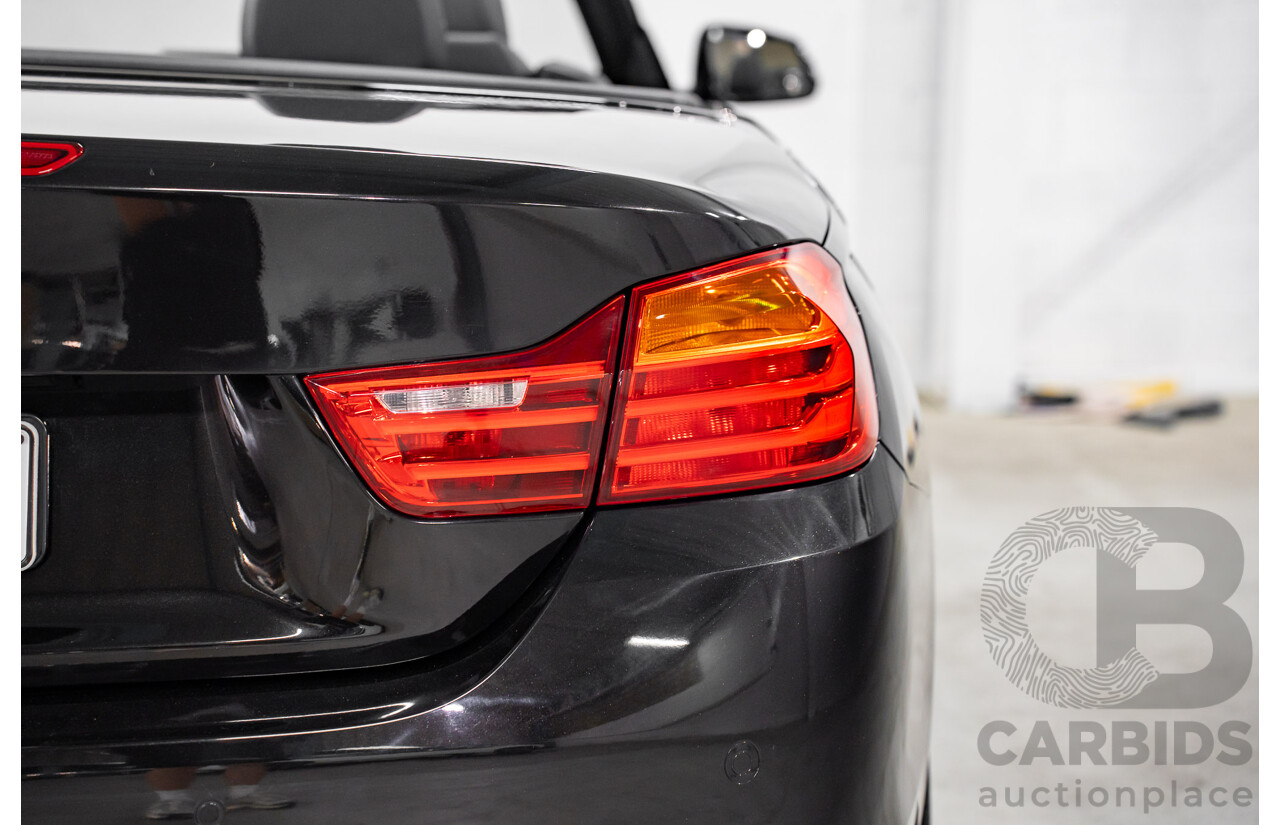 9/2015 BMW 428i M Sport F33 MY15 2d Convertible Citrin Black Metallic Turbo 2.0L
