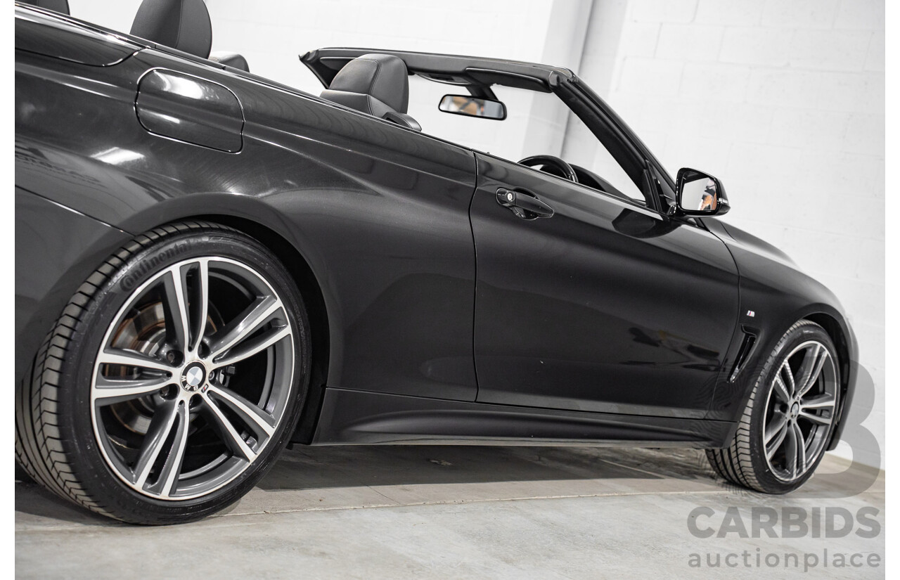 9/2015 BMW 428i M Sport F33 MY15 2d Convertible Citrin Black Metallic Turbo 2.0L