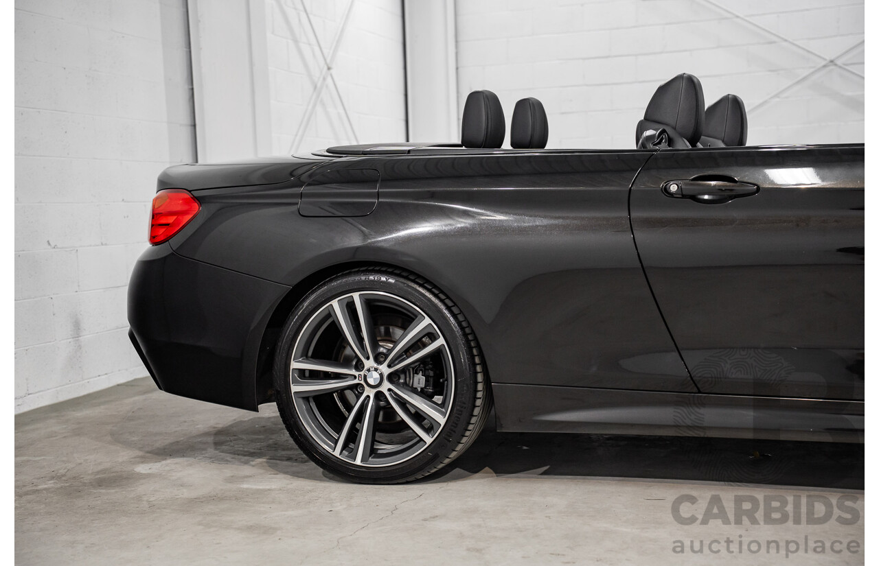 9/2015 BMW 428i M Sport F33 MY15 2d Convertible Citrin Black Metallic Turbo 2.0L