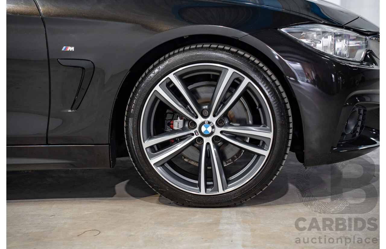 9/2015 BMW 428i M Sport F33 MY15 2d Convertible Citrin Black Metallic Turbo 2.0L