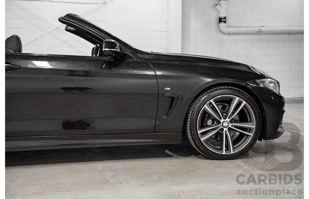 9/2015 BMW 428i M Sport F33 MY15 2d Convertible Citrin Black Metallic Turbo 2.0L