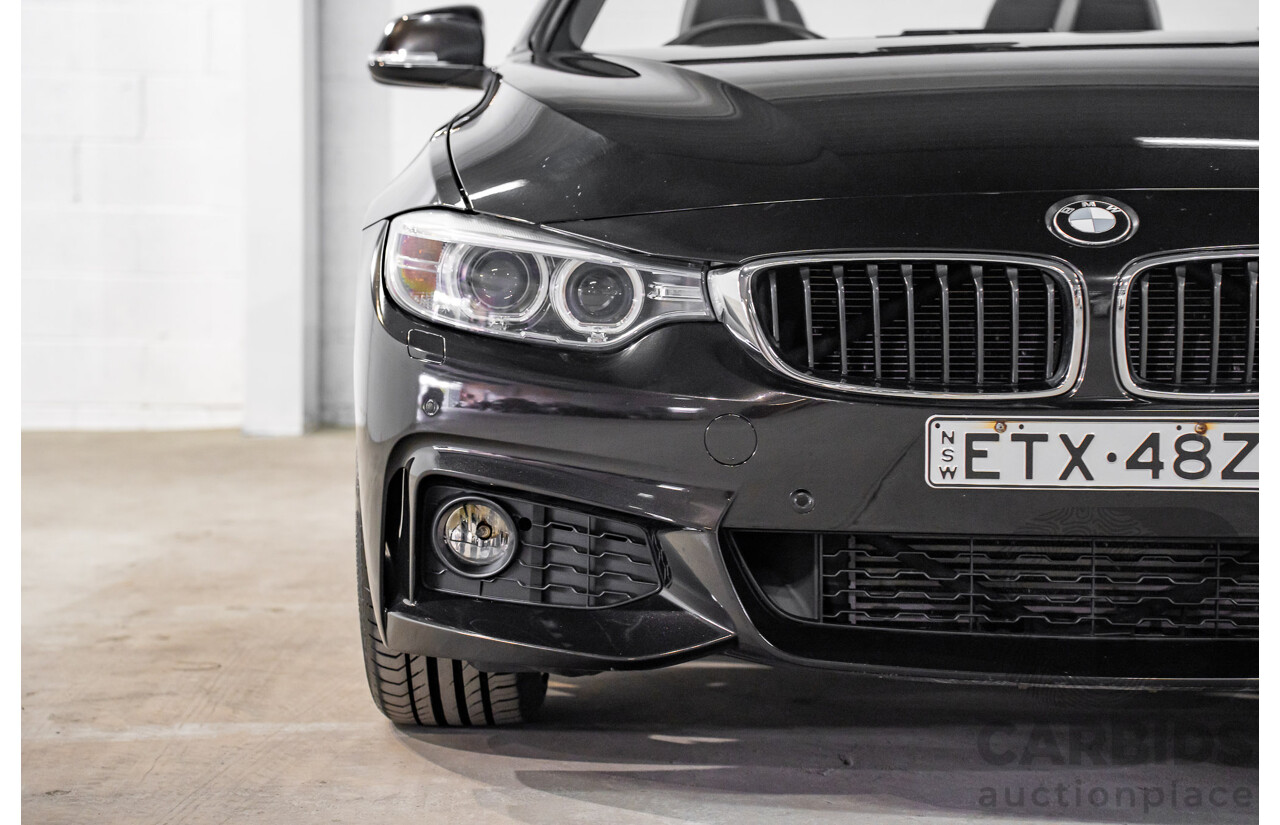 9/2015 BMW 428i M Sport F33 MY15 2d Convertible Citrin Black Metallic Turbo 2.0L