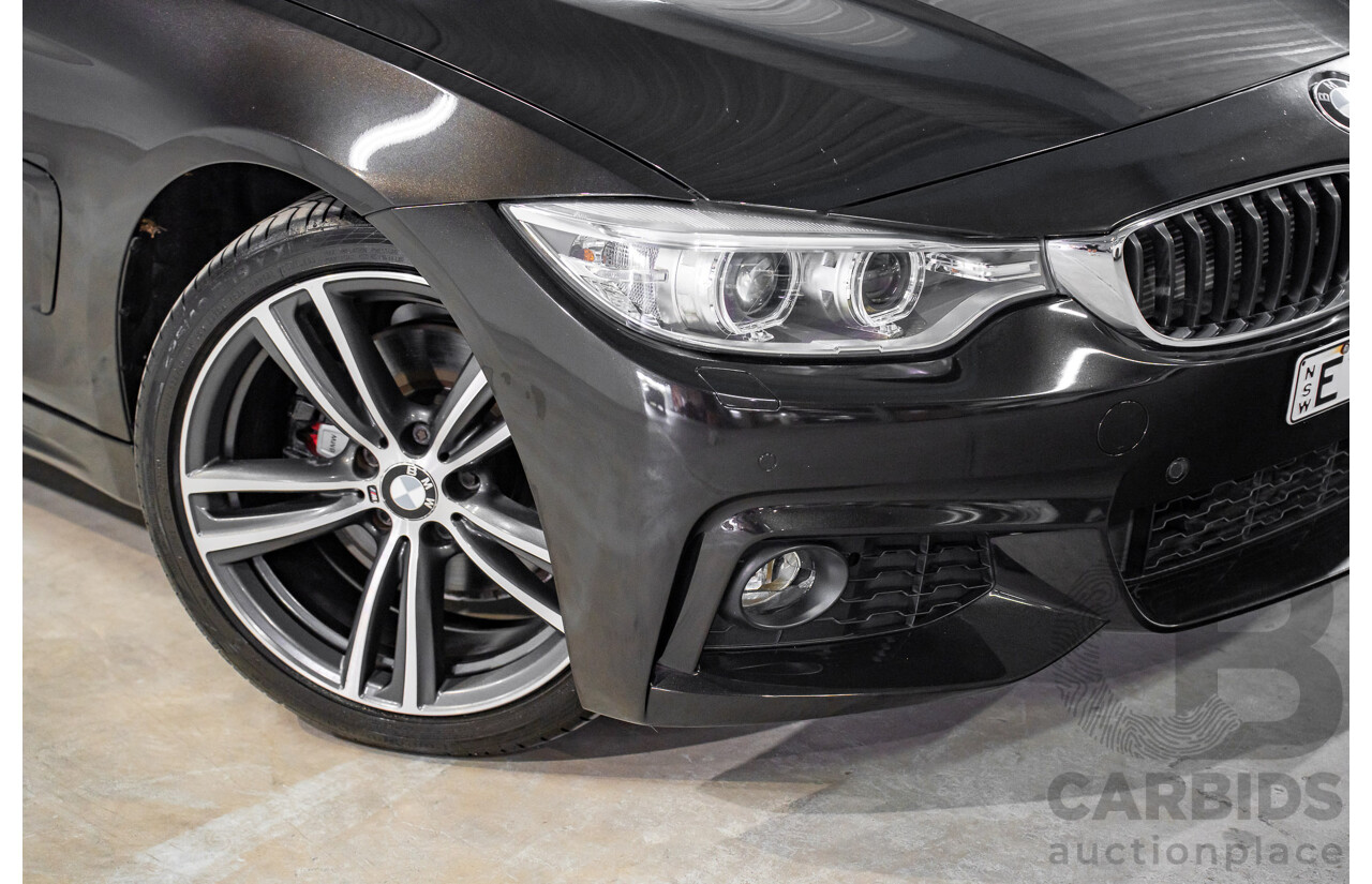 9/2015 BMW 428i M Sport F33 MY15 2d Convertible Citrin Black Metallic Turbo 2.0L