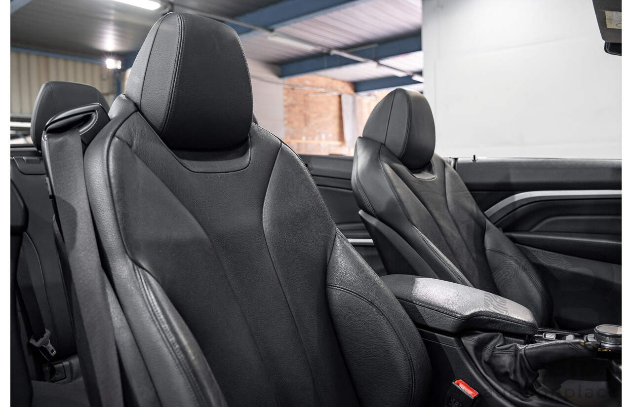 9/2015 BMW 428i M Sport F33 MY15 2d Convertible Citrin Black Metallic Turbo 2.0L