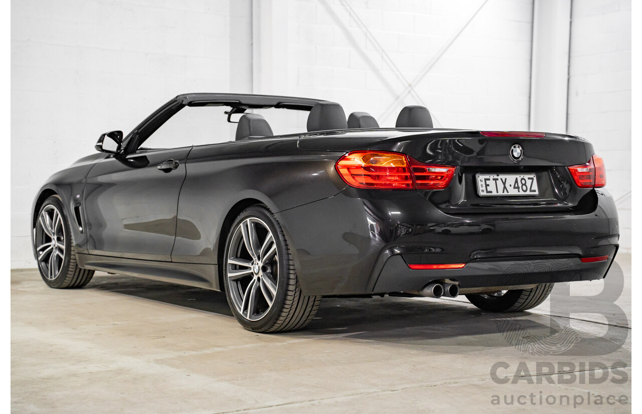 9/2015 BMW 428i M Sport F33 MY15 2d Convertible Citrin Black Metallic Turbo 2.0L