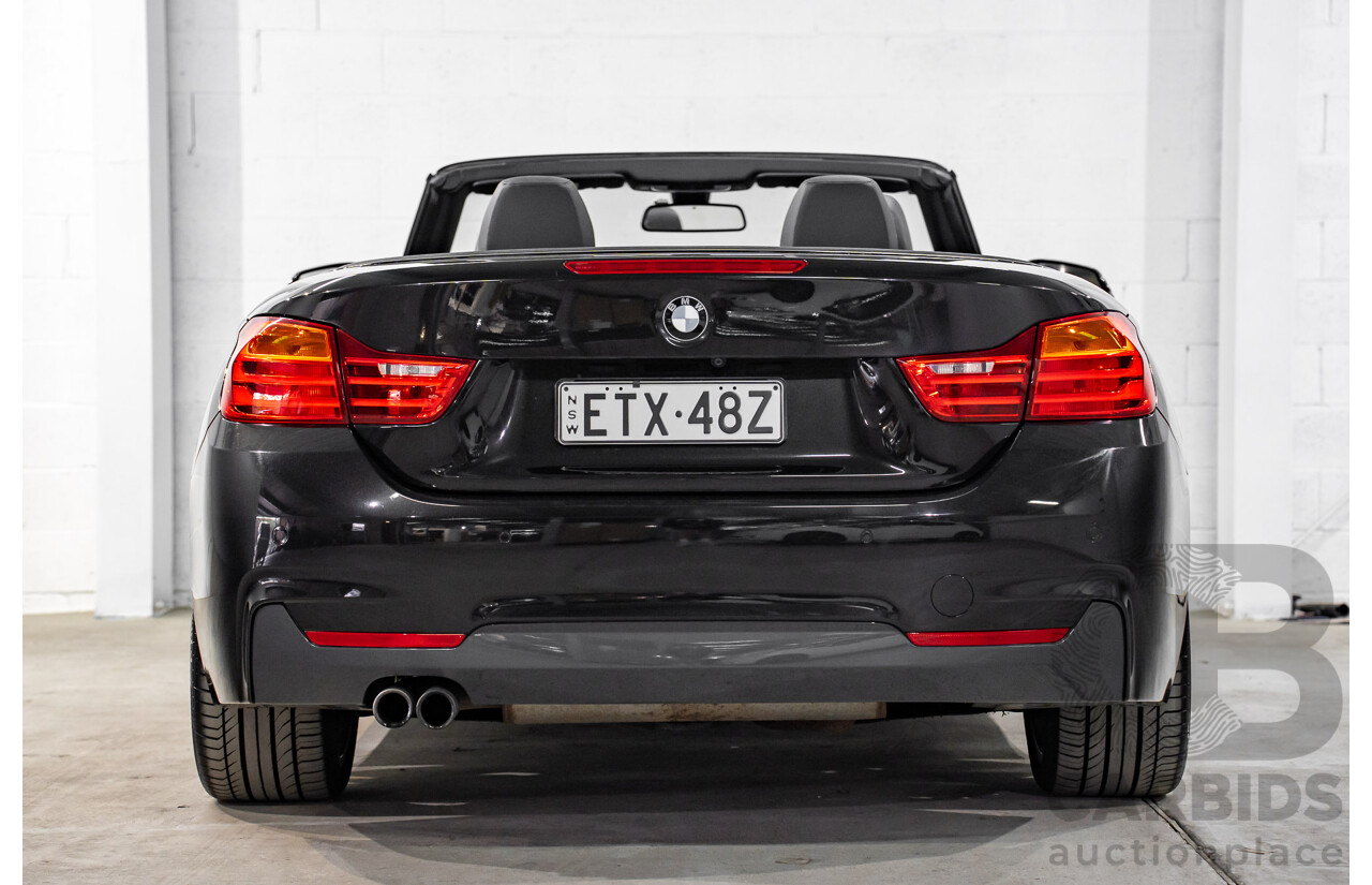 9/2015 BMW 428i M Sport F33 MY15 2d Convertible Citrin Black Metallic Turbo 2.0L