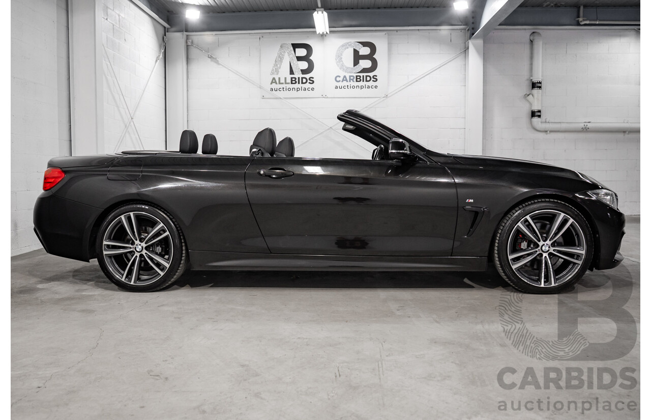 9/2015 BMW 428i M Sport F33 MY15 2d Convertible Citrin Black Metallic Turbo 2.0L