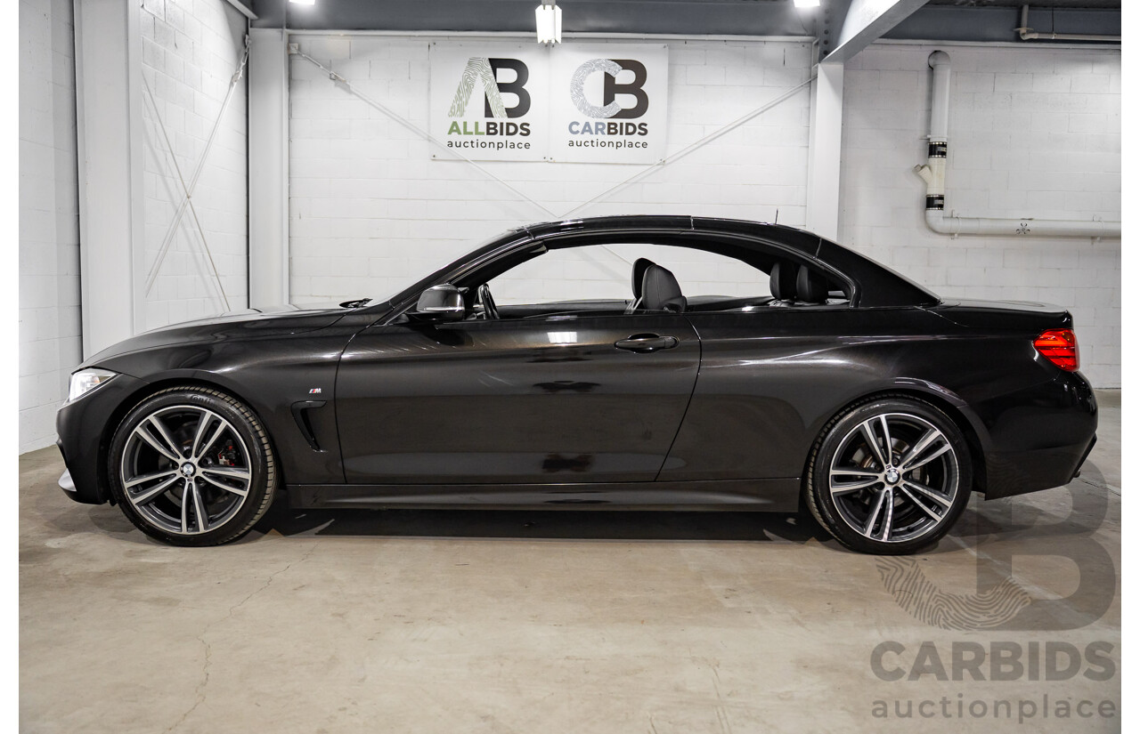 9/2015 BMW 428i M Sport F33 MY15 2d Convertible Citrin Black Metallic Turbo 2.0L