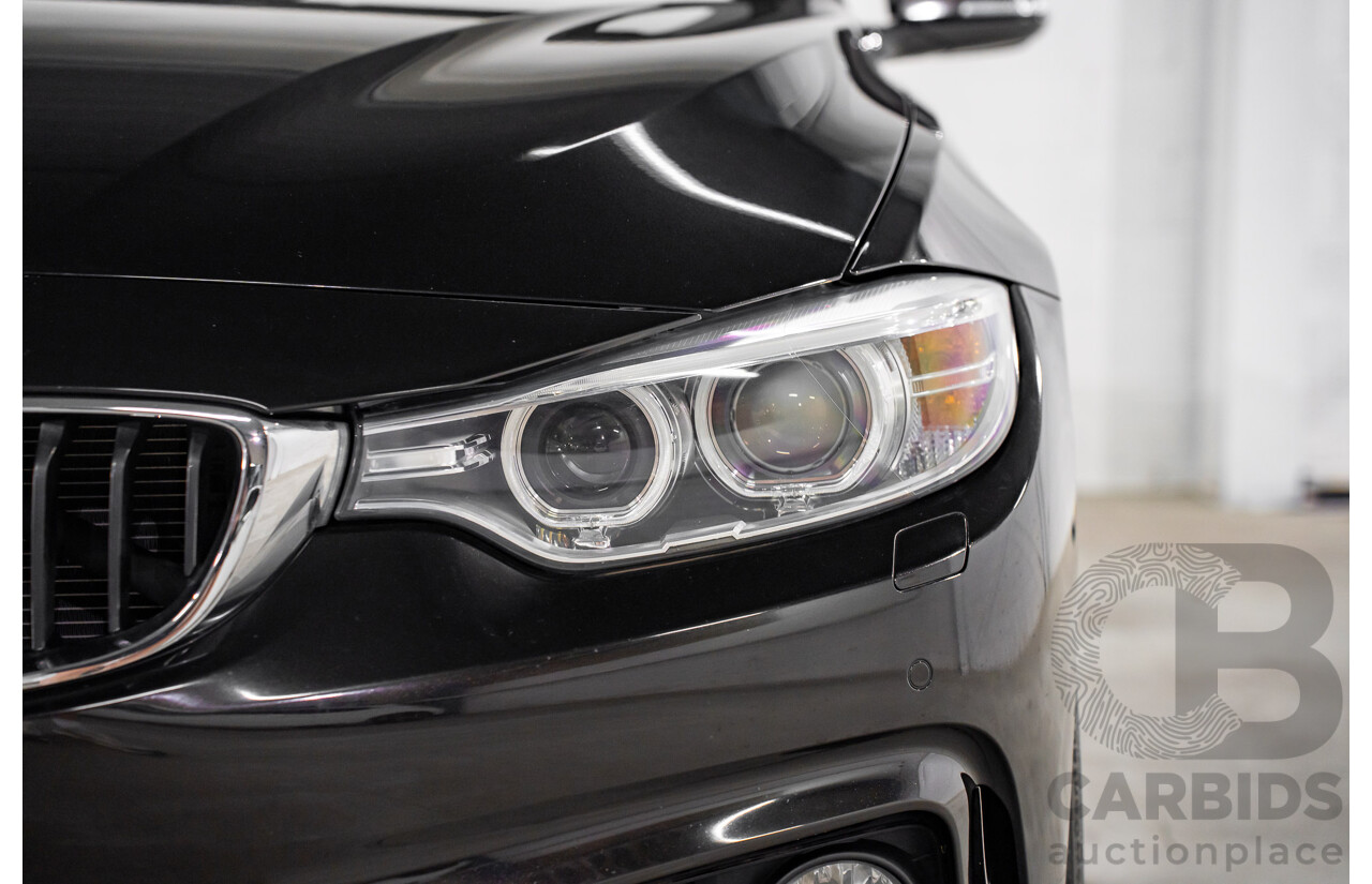 9/2015 BMW 428i M Sport F33 MY15 2d Convertible Citrin Black Metallic Turbo 2.0L