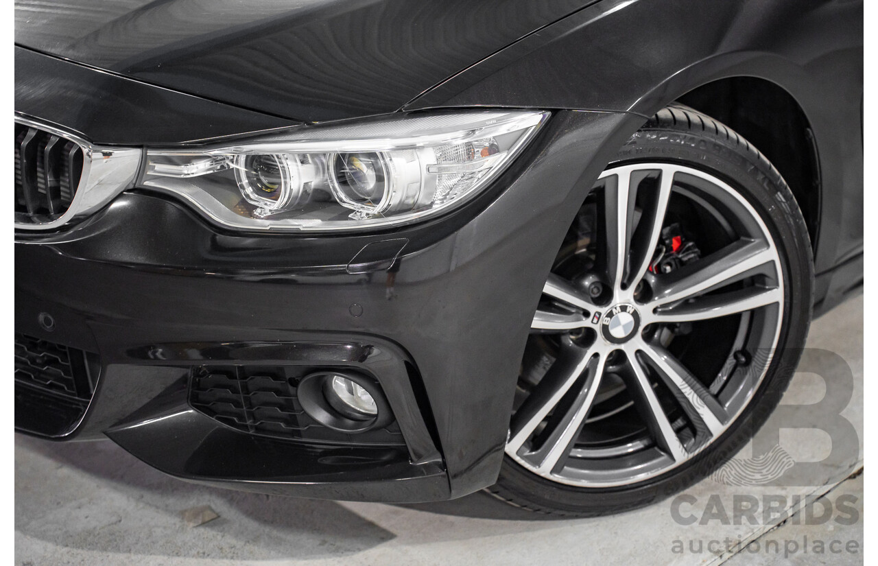 9/2015 BMW 428i M Sport F33 MY15 2d Convertible Citrin Black Metallic Turbo 2.0L