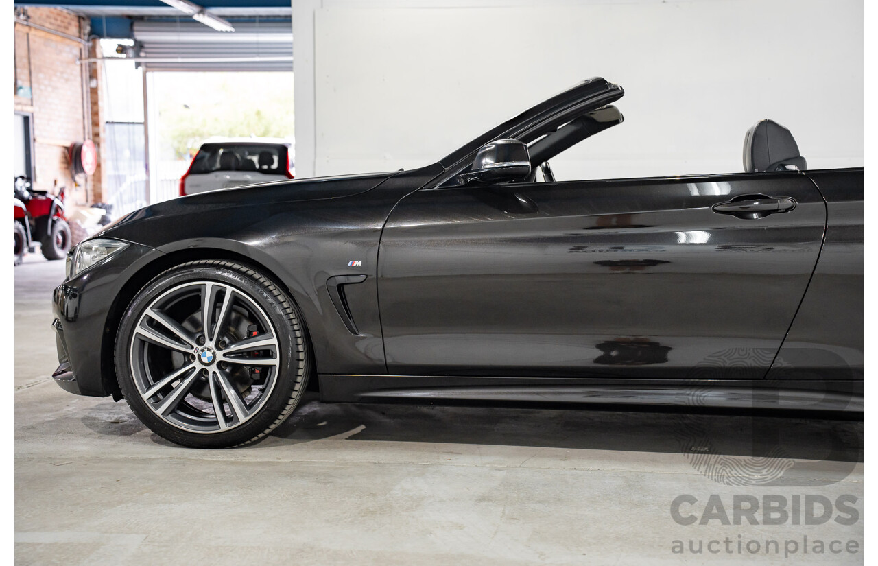 9/2015 BMW 428i M Sport F33 MY15 2d Convertible Citrin Black Metallic Turbo 2.0L