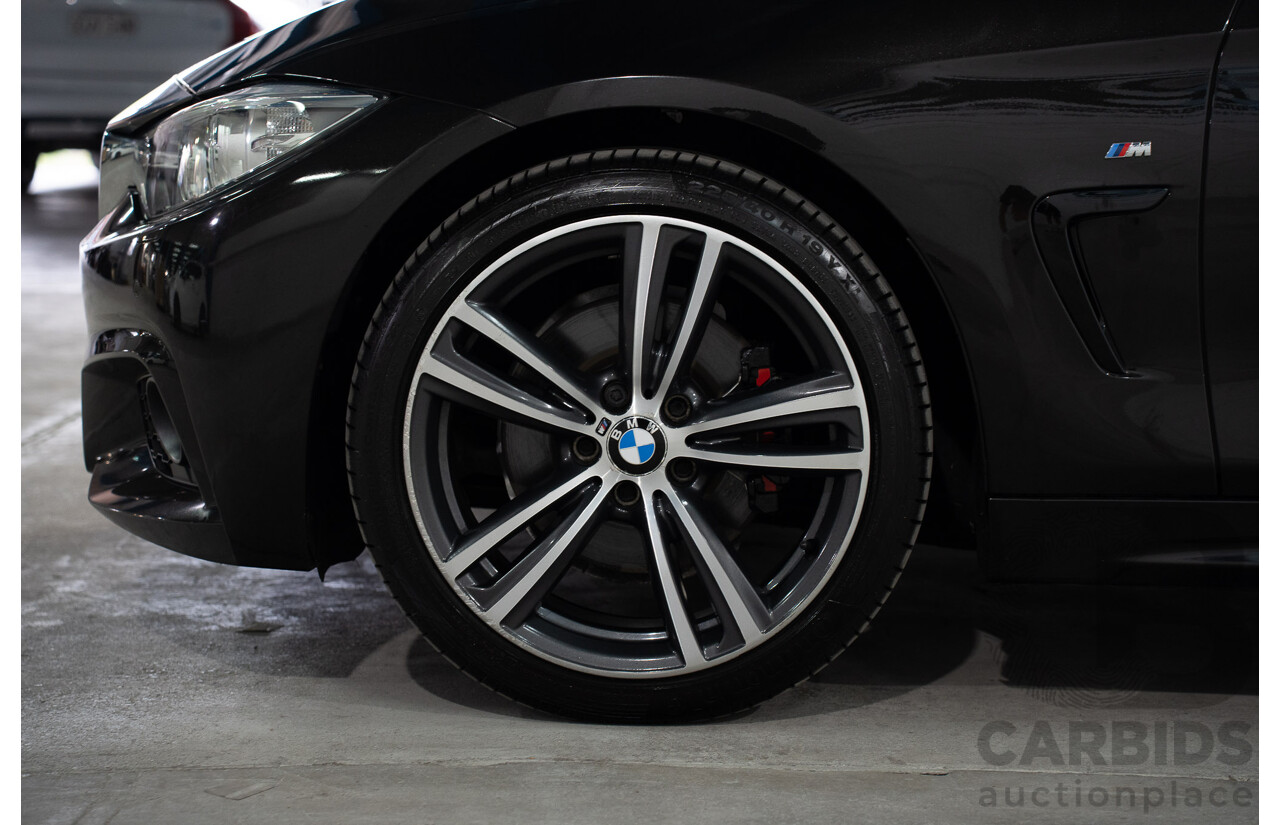 9/2015 BMW 428i M Sport F33 MY15 2d Convertible Citrin Black Metallic Turbo 2.0L