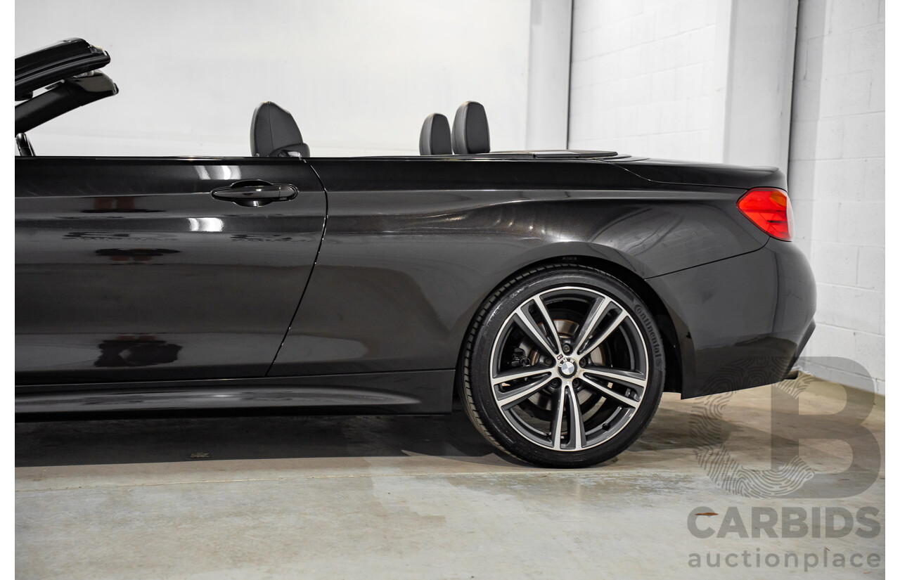 9/2015 BMW 428i M Sport F33 MY15 2d Convertible Citrin Black Metallic Turbo 2.0L
