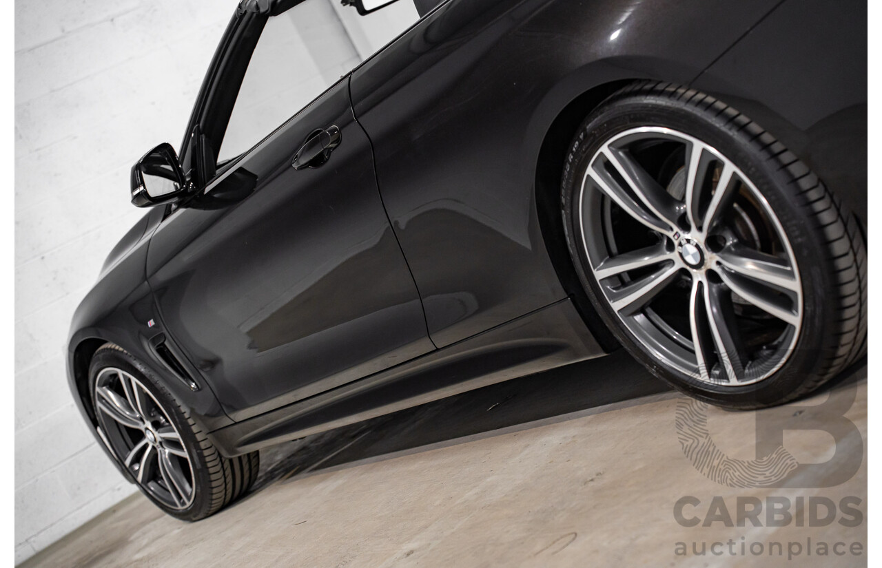 9/2015 BMW 428i M Sport F33 MY15 2d Convertible Citrin Black Metallic Turbo 2.0L