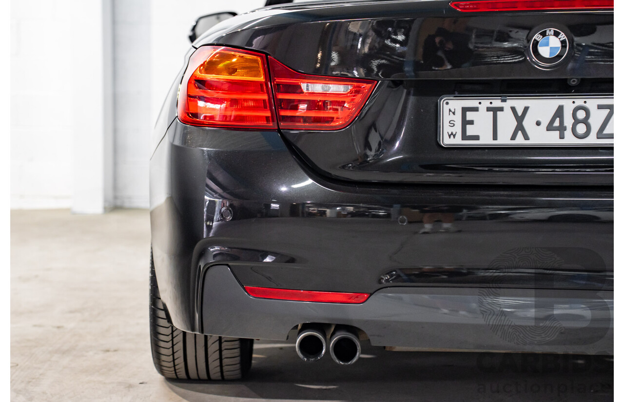 9/2015 BMW 428i M Sport F33 MY15 2d Convertible Citrin Black Metallic Turbo 2.0L