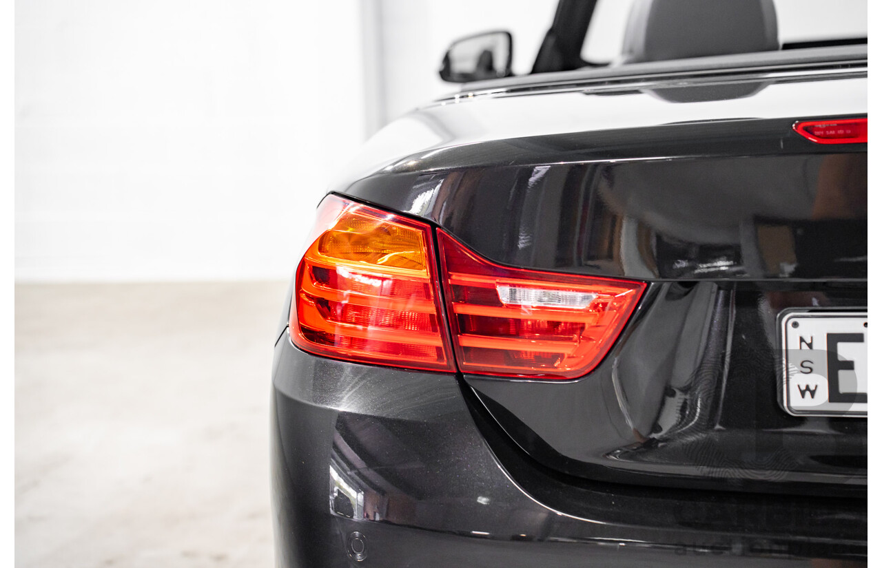 9/2015 BMW 428i M Sport F33 MY15 2d Convertible Citrin Black Metallic Turbo 2.0L