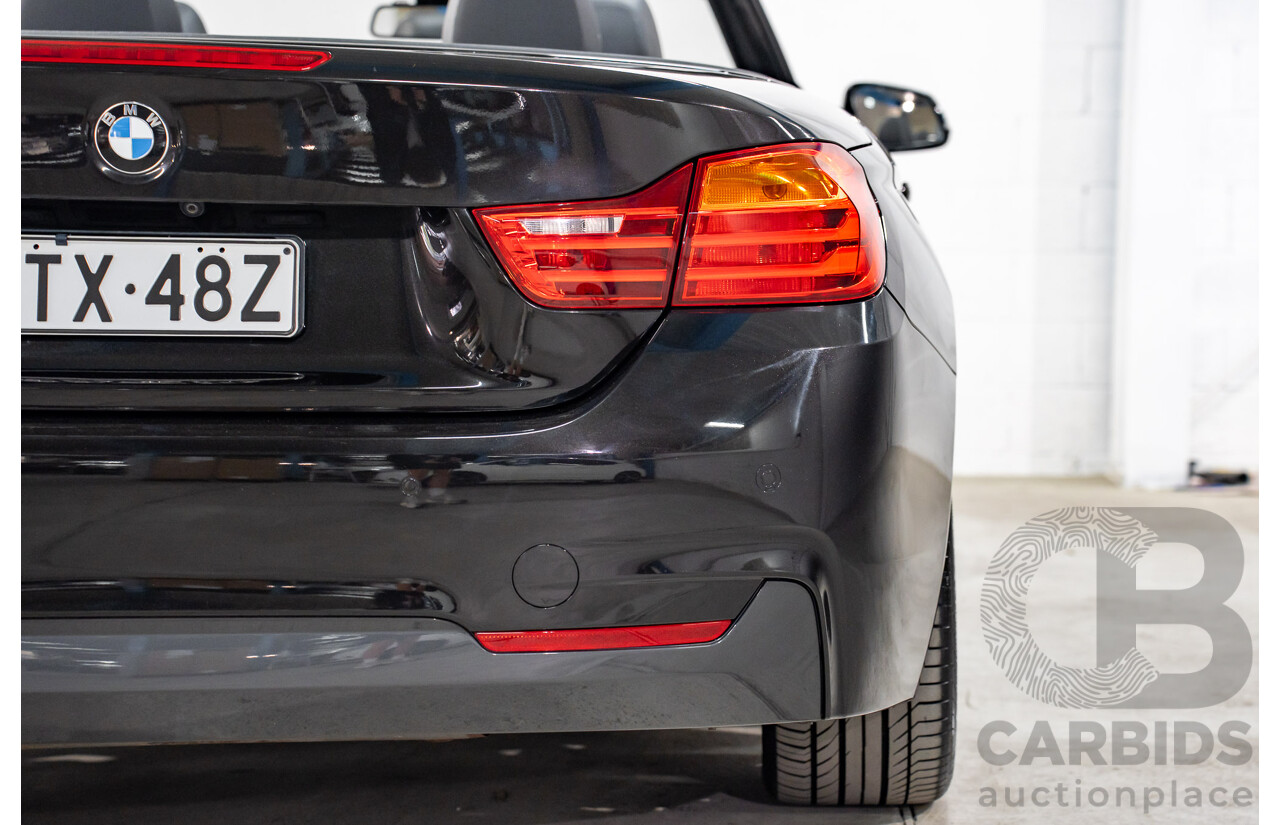 9/2015 BMW 428i M Sport F33 MY15 2d Convertible Citrin Black Metallic Turbo 2.0L