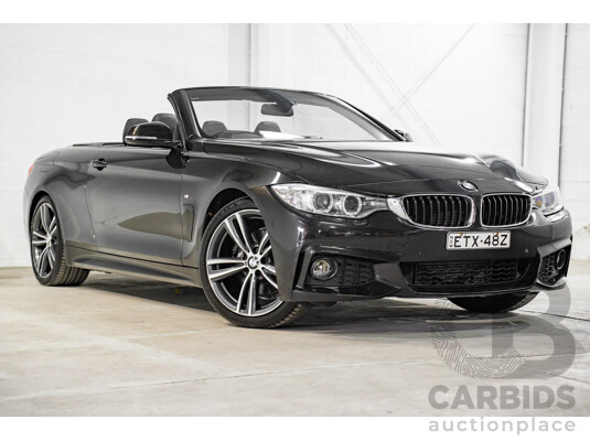 9/2015 BMW 428i M Sport F33 MY15 2d Convertible Citrin Black Metallic Turbo 2.0L