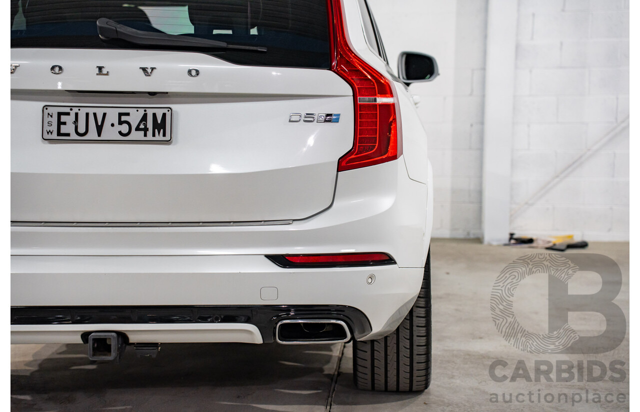 03/2016 Volvo XC90 D5 R-Design (AWD) 256 MY16 4d Wagon Crystal White Pearl Turbo Diesel 2.0L