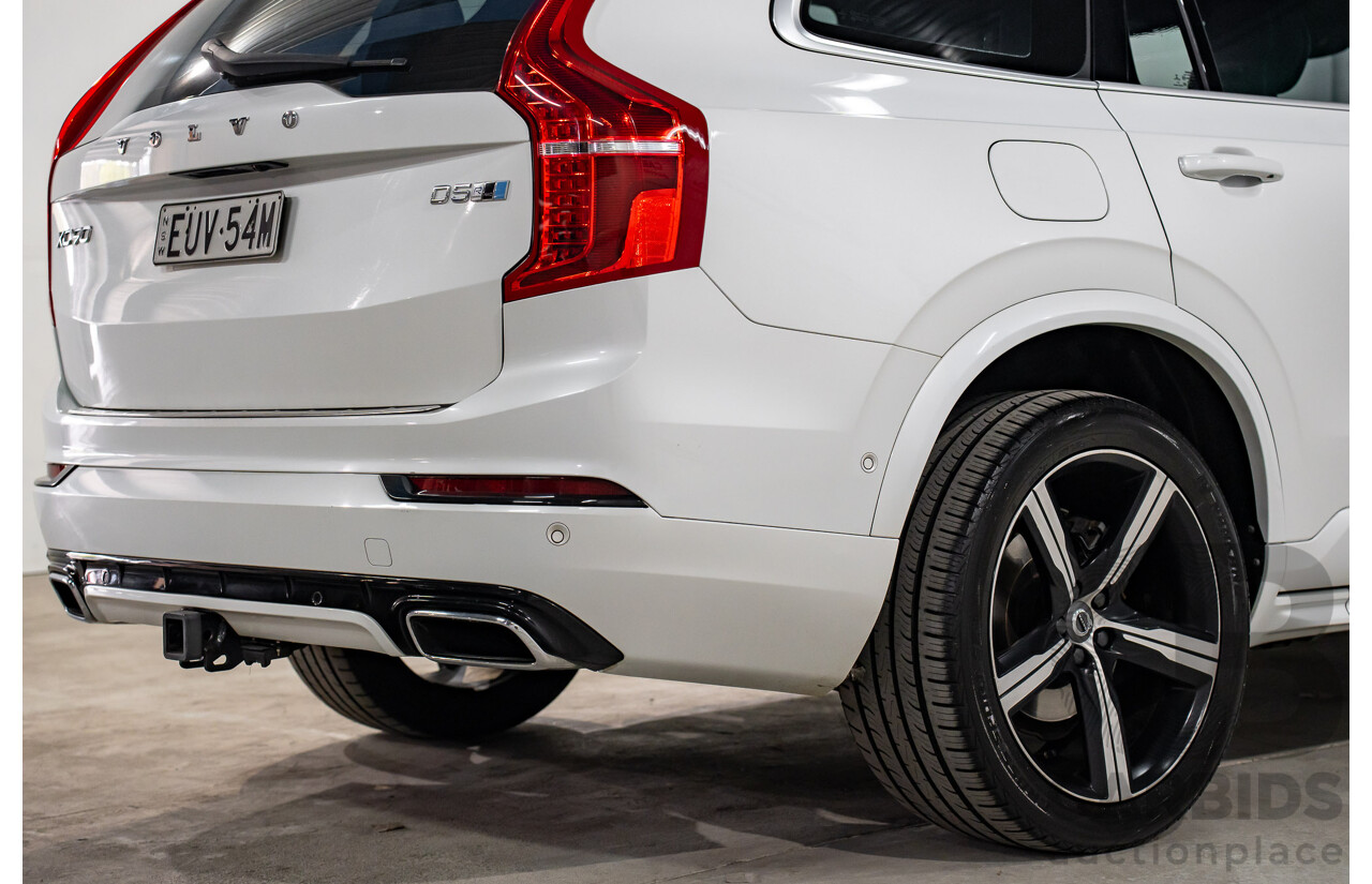 03/2016 Volvo XC90 D5 R-Design (AWD) 256 MY16 4d Wagon Crystal White Pearl Turbo Diesel 2.0L