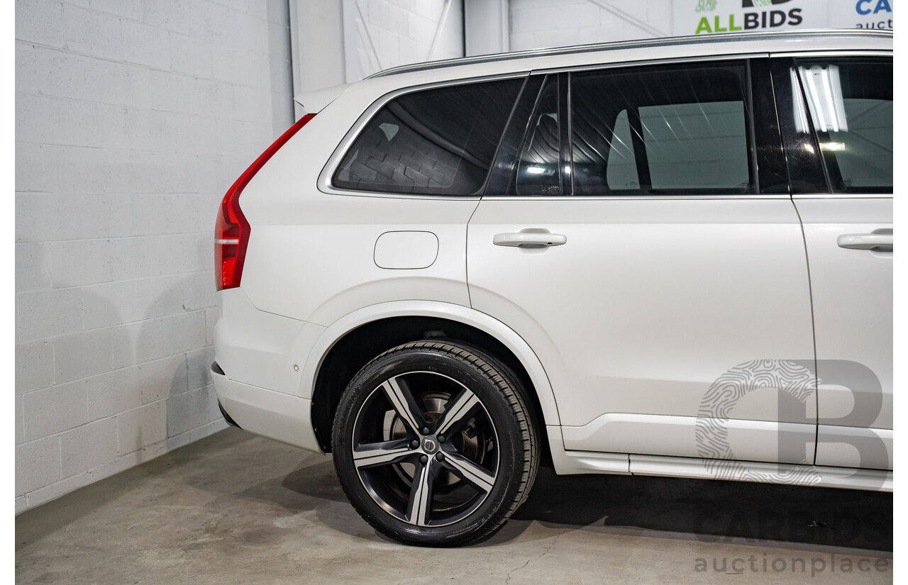 03/2016 Volvo XC90 D5 R-Design (AWD) 256 MY16 4d Wagon Crystal White Pearl Turbo Diesel 2.0L
