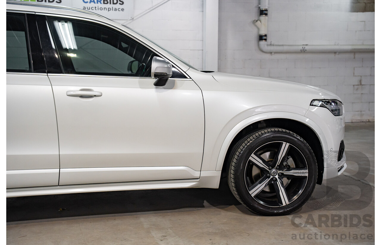 03/2016 Volvo XC90 D5 R-Design (AWD) 256 MY16 4d Wagon Crystal White Pearl Turbo Diesel 2.0L