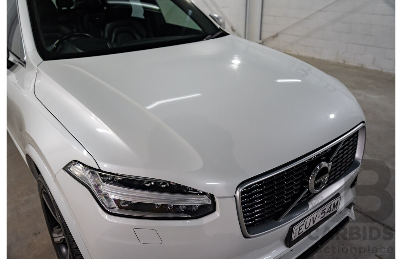 03/2016 Volvo XC90 D5 R-Design (AWD) 256 MY16 4d Wagon Crystal White Pearl Turbo Diesel 2.0L