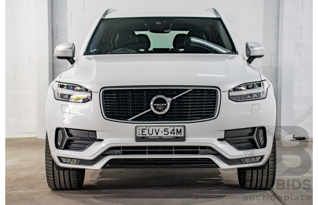 03/2016 Volvo XC90 D5 R-Design (AWD) 256 MY16 4d Wagon Crystal White Pearl Turbo Diesel 2.0L