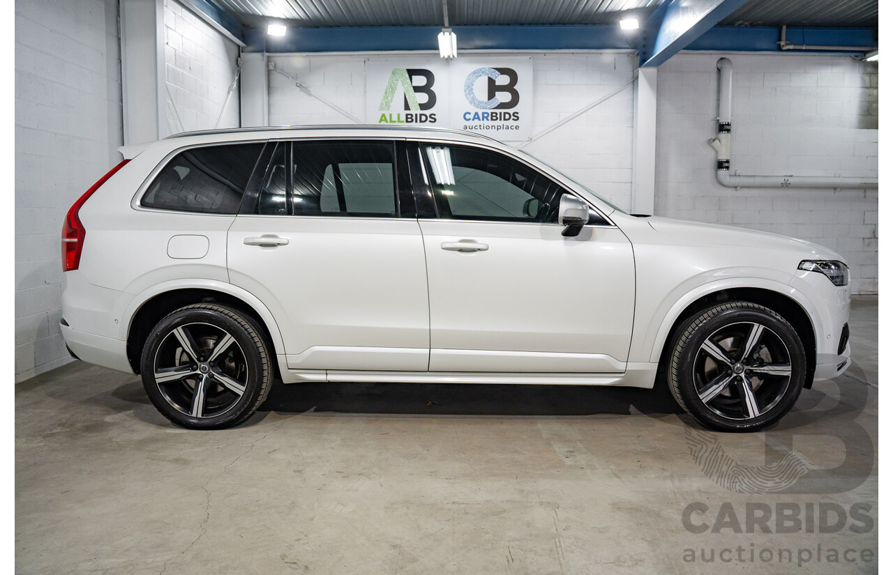 03/2016 Volvo XC90 D5 R-Design (AWD) 256 MY16 4d Wagon Crystal White Pearl Turbo Diesel 2.0L