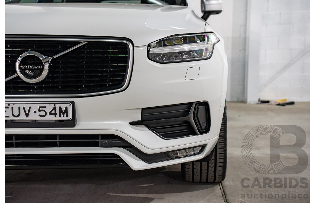 03/2016 Volvo XC90 D5 R-Design (AWD) 256 MY16 4d Wagon Crystal White Pearl Turbo Diesel 2.0L