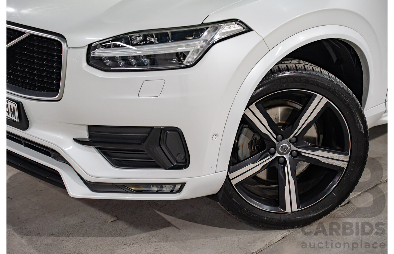 03/2016 Volvo XC90 D5 R-Design (AWD) 256 MY16 4d Wagon Crystal White Pearl Turbo Diesel 2.0L