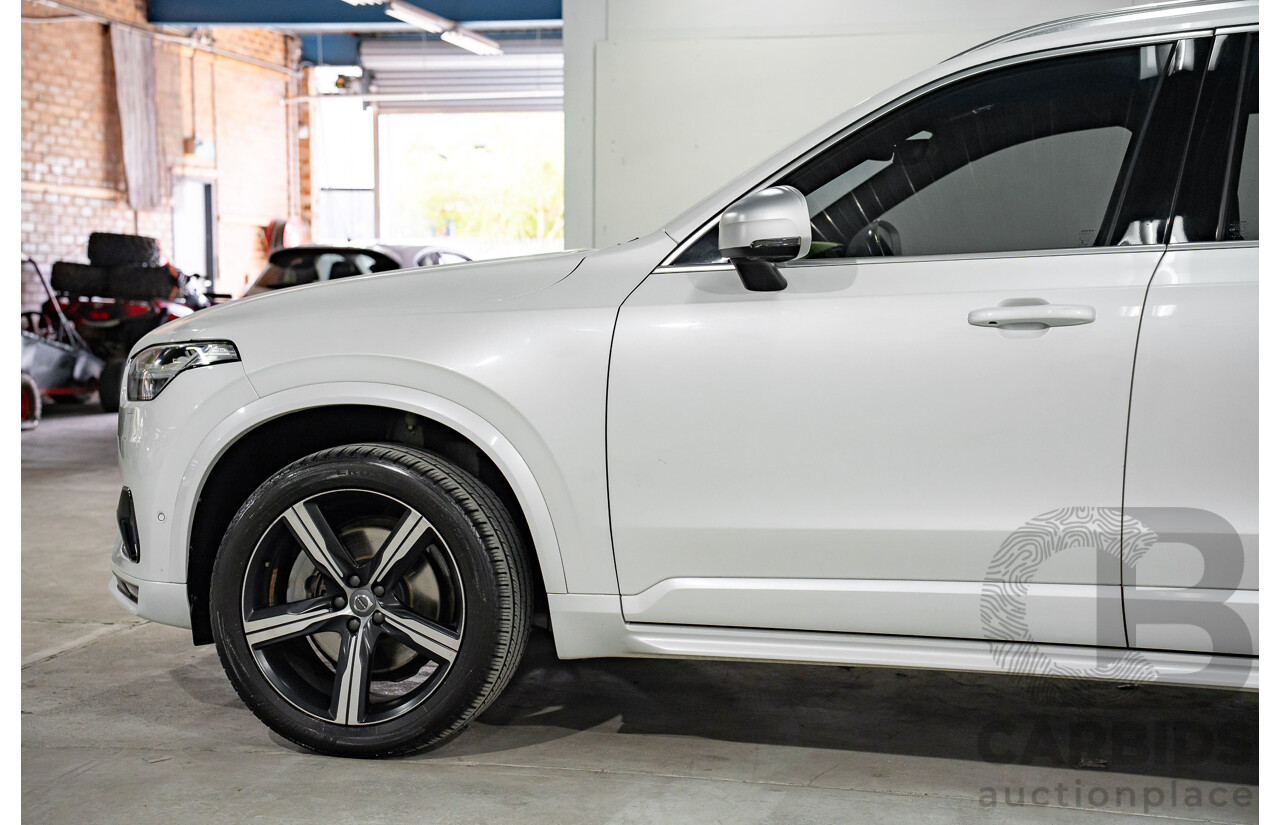 03/2016 Volvo XC90 D5 R-Design (AWD) 256 MY16 4d Wagon Crystal White Pearl Turbo Diesel 2.0L