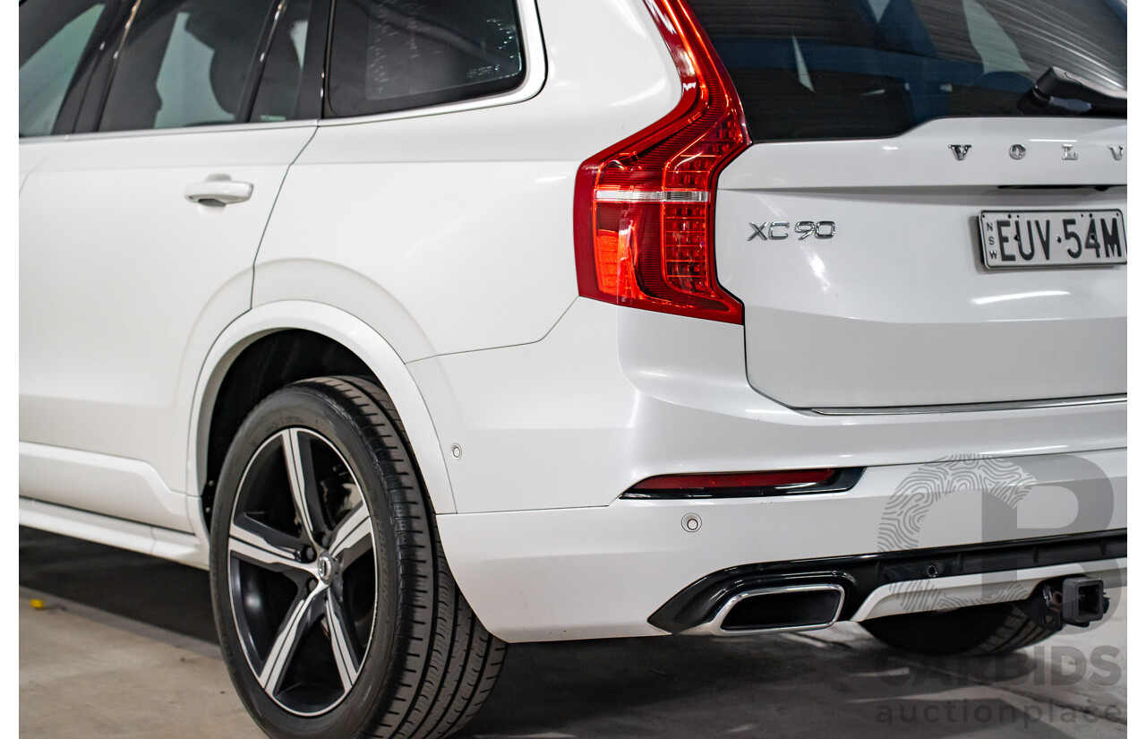 03/2016 Volvo XC90 D5 R-Design (AWD) 256 MY16 4d Wagon Crystal White Pearl Turbo Diesel 2.0L