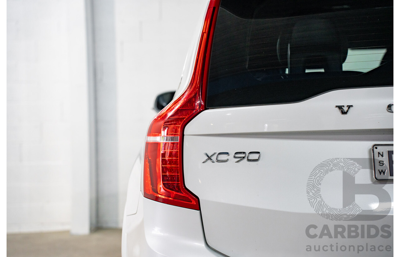 03/2016 Volvo XC90 D5 R-Design (AWD) 256 MY16 4d Wagon Crystal White Pearl Turbo Diesel 2.0L