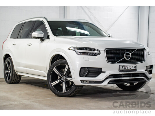 03/2016 Volvo XC90 D5 R-Design (AWD) 256 MY16 4d Wagon Crystal White Pearl Turbo Diesel 2.0L