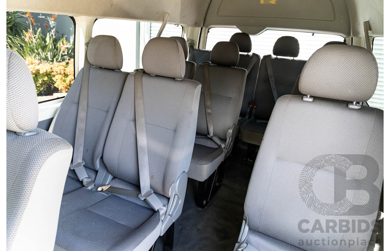 7/2009 Toyota Hiace Commuter TRH223R MY07 Upgrade Bus French Vanilla White 2.7L - 14 Seater