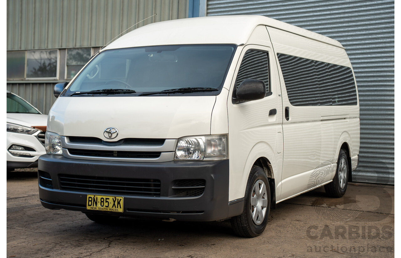 7/2009 Toyota Hiace Commuter TRH223R MY07 Upgrade Bus French Vanilla White 2.7L - 14 Seater