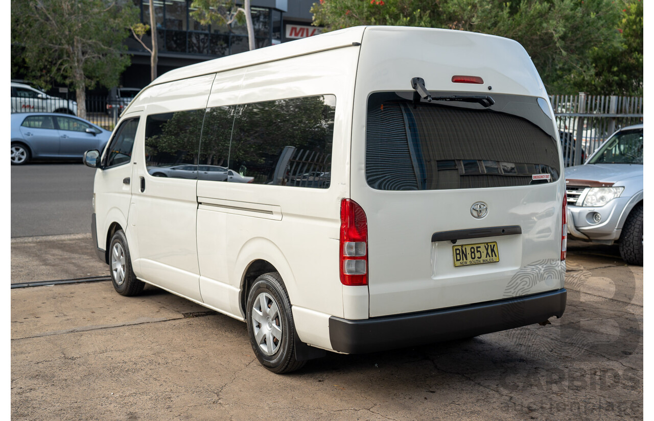 7/2009 Toyota Hiace Commuter TRH223R MY07 Upgrade Bus French Vanilla White 2.7L - 14 Seater