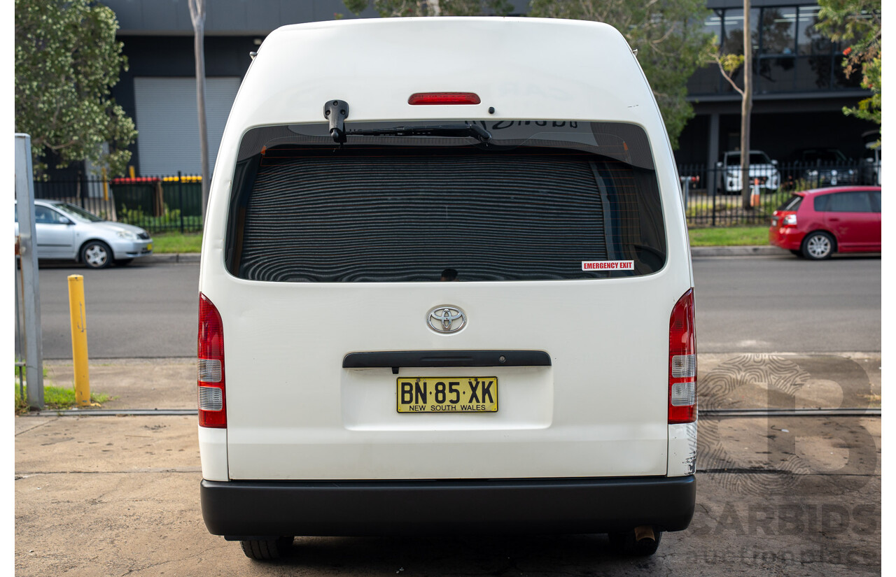 7/2009 Toyota Hiace Commuter TRH223R MY07 Upgrade Bus French Vanilla White 2.7L - 14 Seater