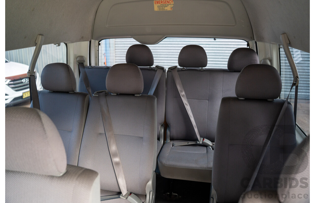 7/2009 Toyota Hiace Commuter TRH223R MY07 Upgrade Bus French Vanilla White 2.7L - 14 Seater