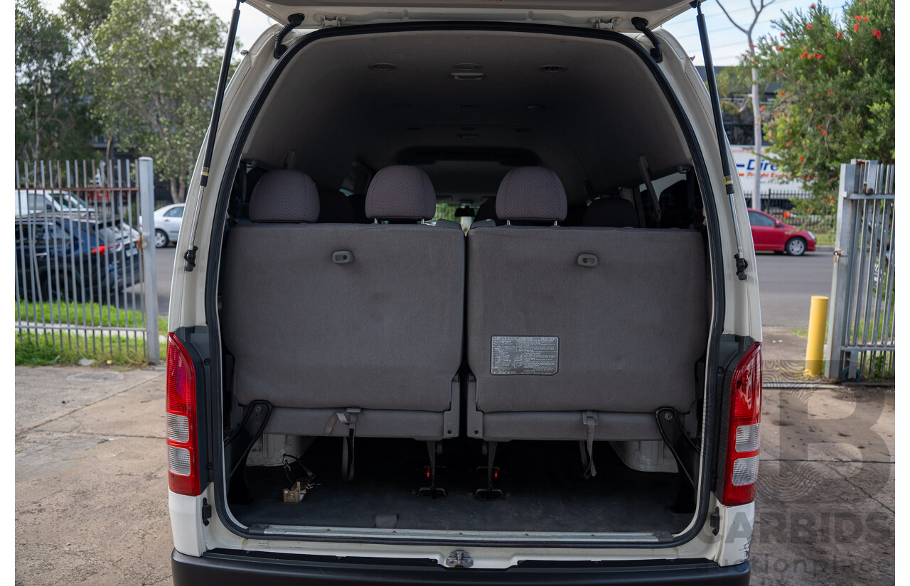 7/2009 Toyota Hiace Commuter TRH223R MY07 Upgrade Bus French Vanilla White 2.7L - 14 Seater