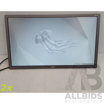 Acer (B246HL) 24-Inch Full HD (1080p) Widescreen LCD Monitor - Lot of Two
