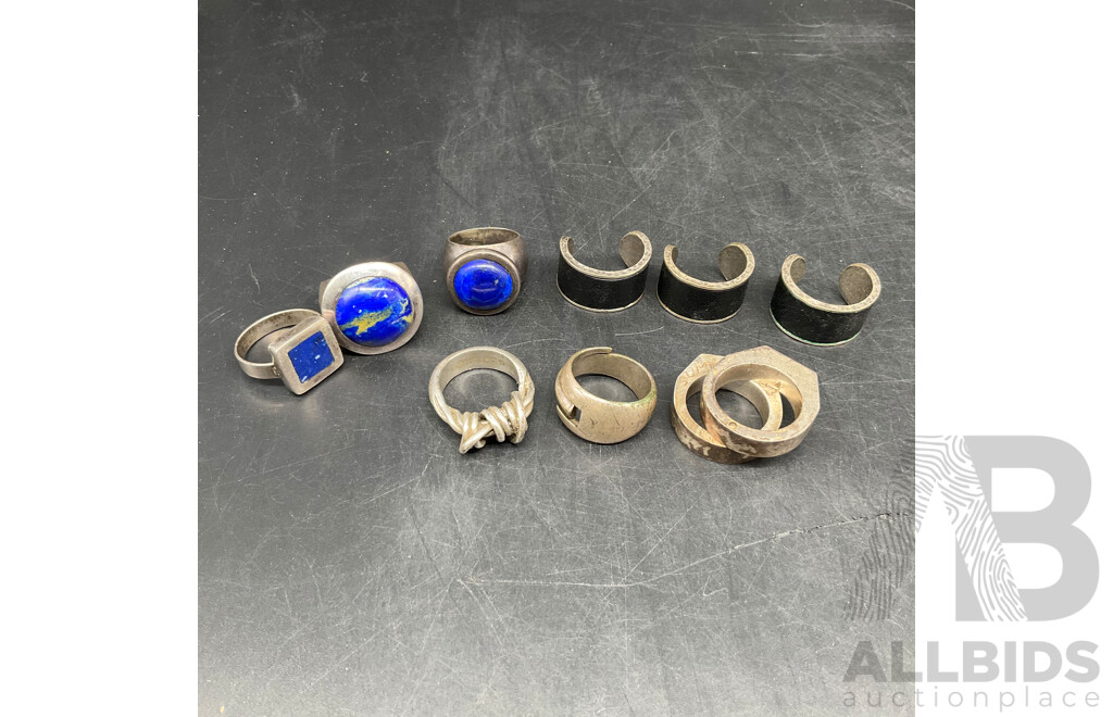 Assored Mens Rings Included Silver 925 - Lot of 18