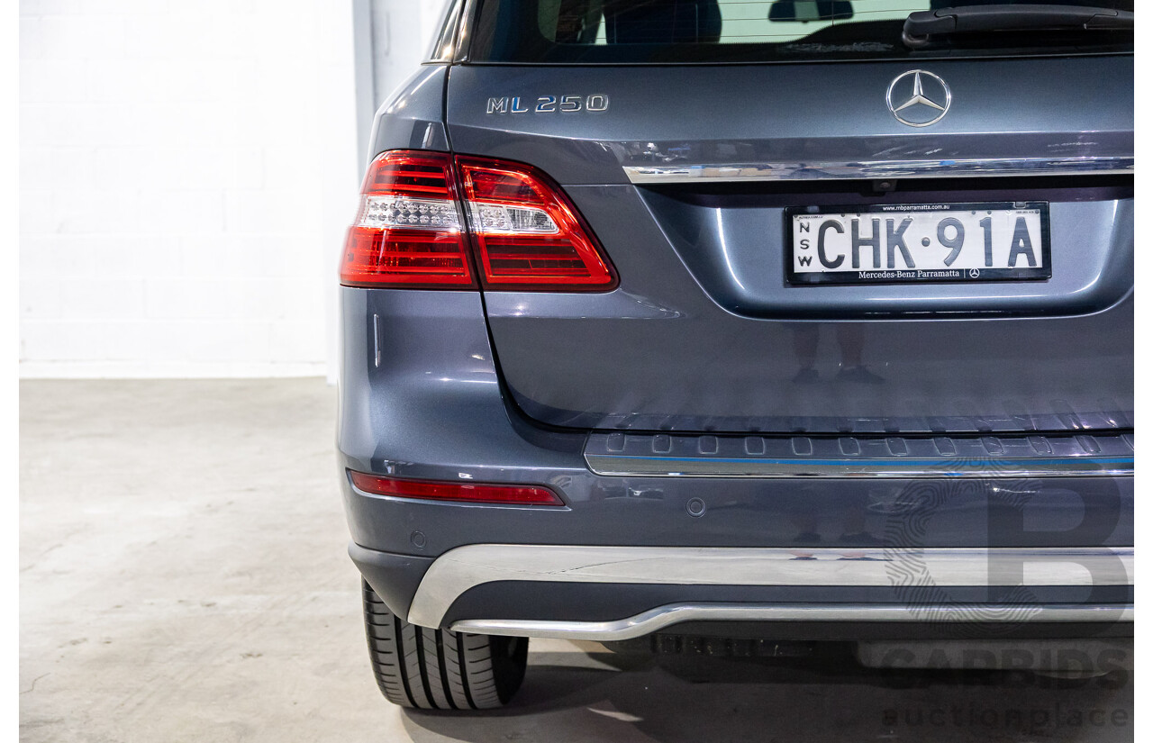 4/2012 Mercedes-Benz ML250 CDI Bluetec (4x4) 166 4d Wagon Tenorite Grey Metallic Turbo Diesel 2.1L