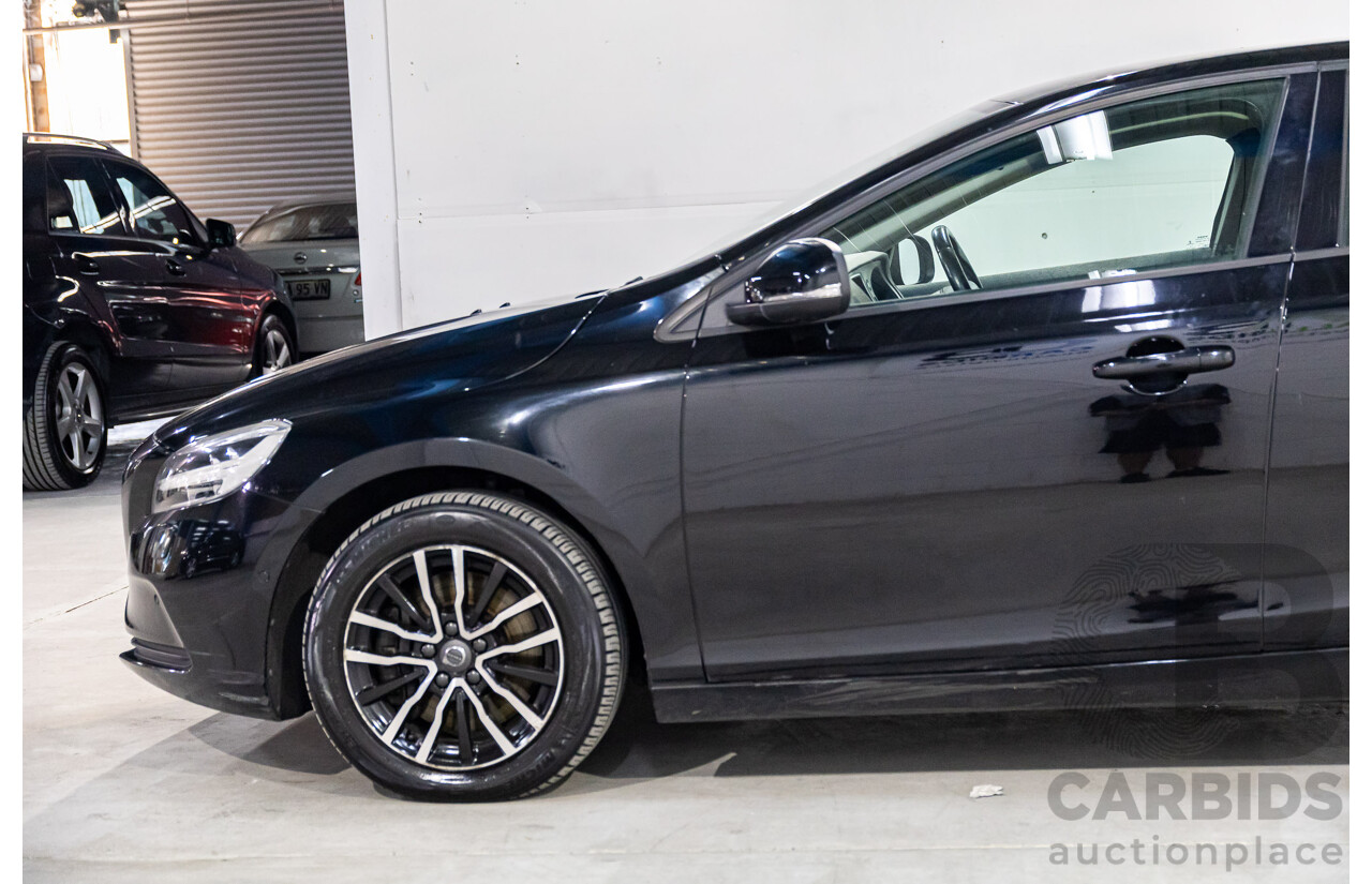 09/2016 Volvo V40 T3 Momentum (FWD) M MY17 5d Hatchback Black Stone Turbo 1.5L